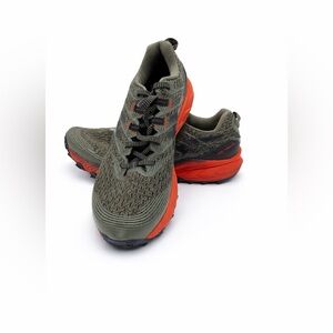 ASICS GEL-Trabuco Trail Running Shoes Men’s Size 10 Olive Green Orange Sneakers